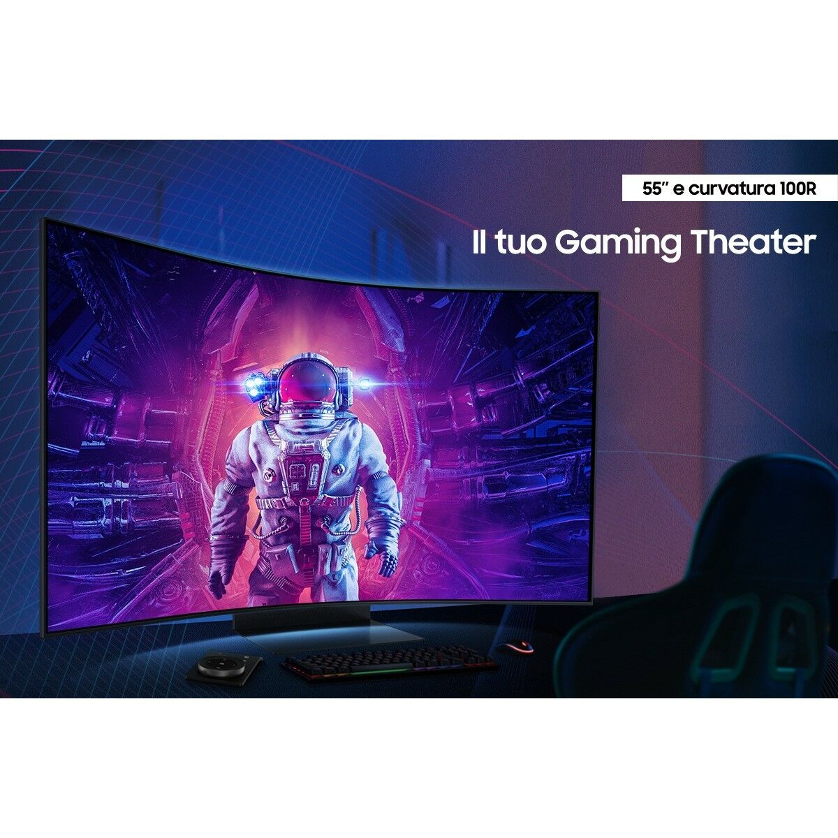Écran Samsung Odyssey Ark S55CG970NU 4K Ultra HD 55"
