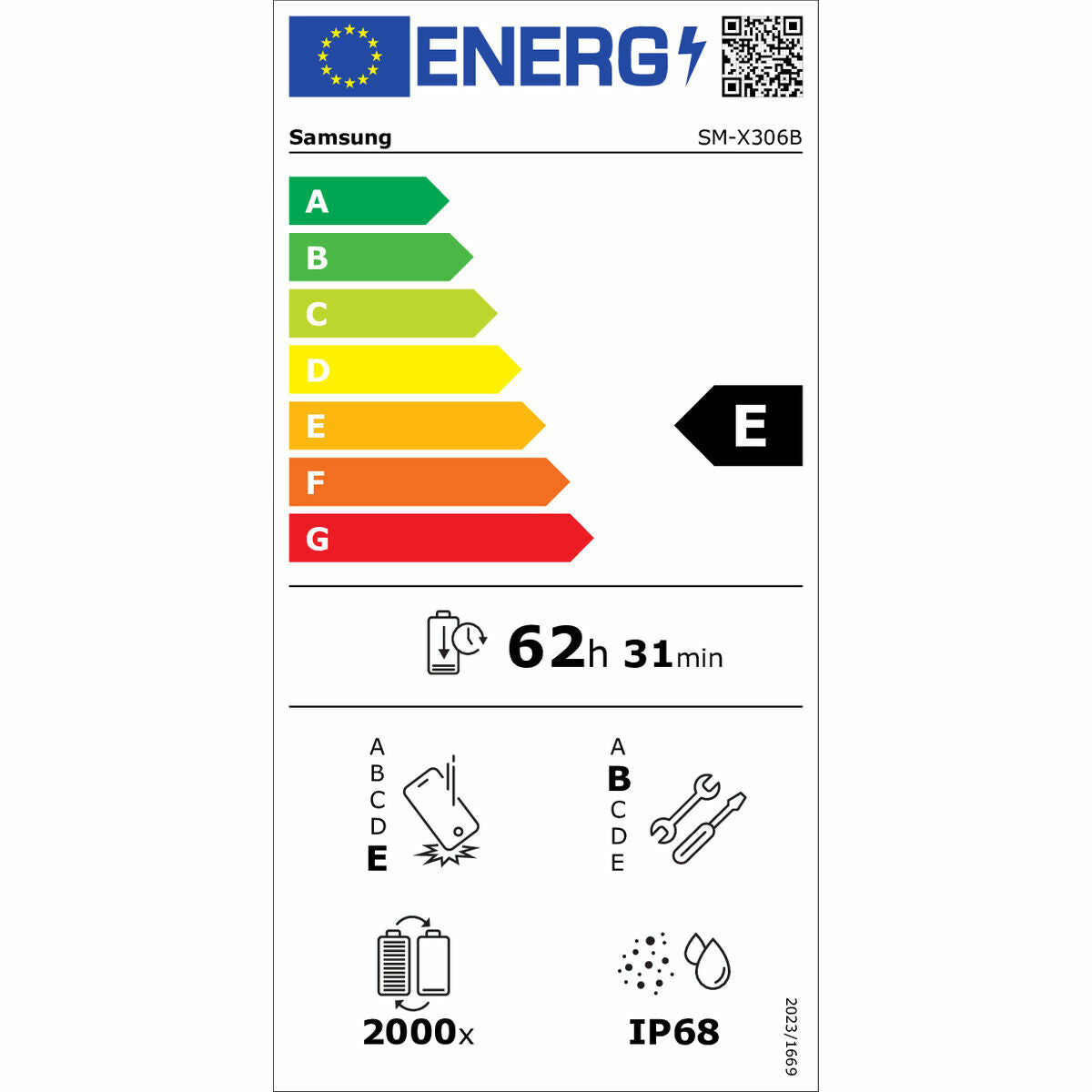 Tablette Samsung SM-X306BZGEEEE 8" Octa Core 8 GB RAM 256 GB Vert