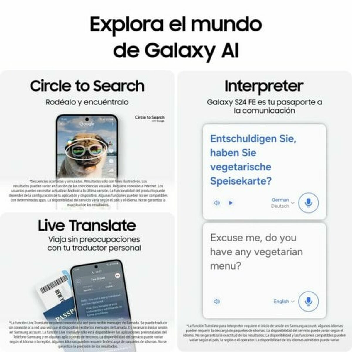 Smartphone Samsung Galaxy S24 FE 5G 6,7" 8 GB RAM 256 GB Vert