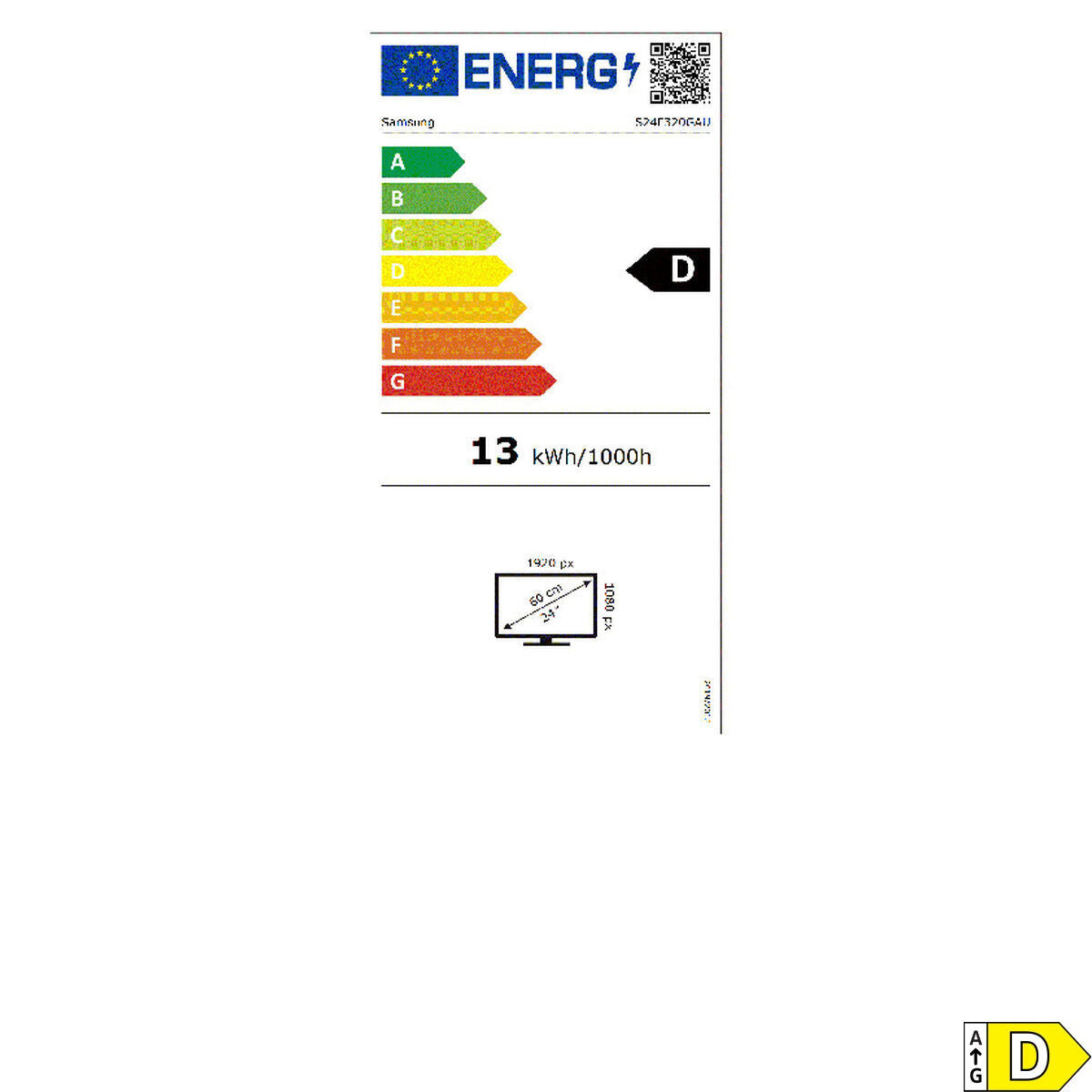 Écran Samsung LS24F320GAUXEN Full HD 24"
