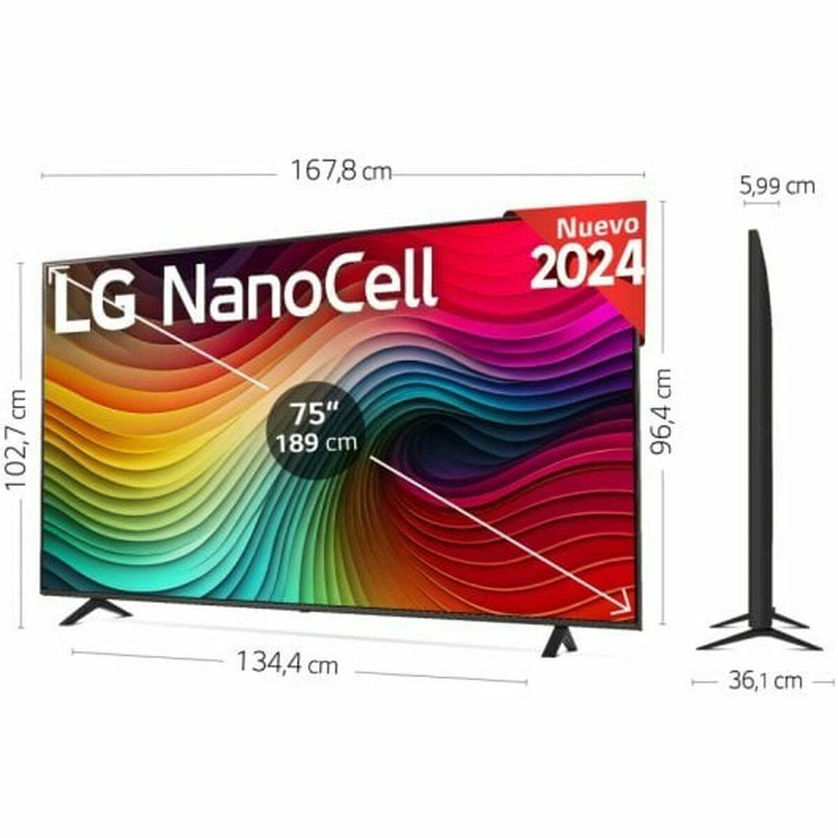 TV intelligente LG 75NANO82T6B.AEU 4K Ultra HD 75"