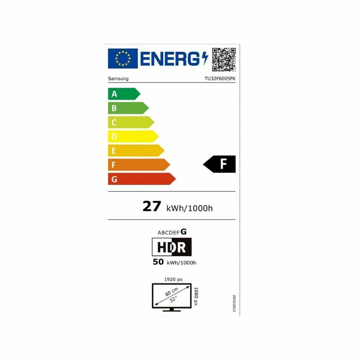 TV intelligente Samsung TU32F6005FXK 32 Full HD 32" LED