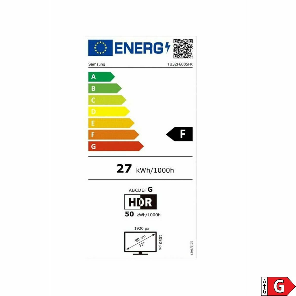 TV intelligente Samsung TU32F6005FXK 32 Full HD 32" LED