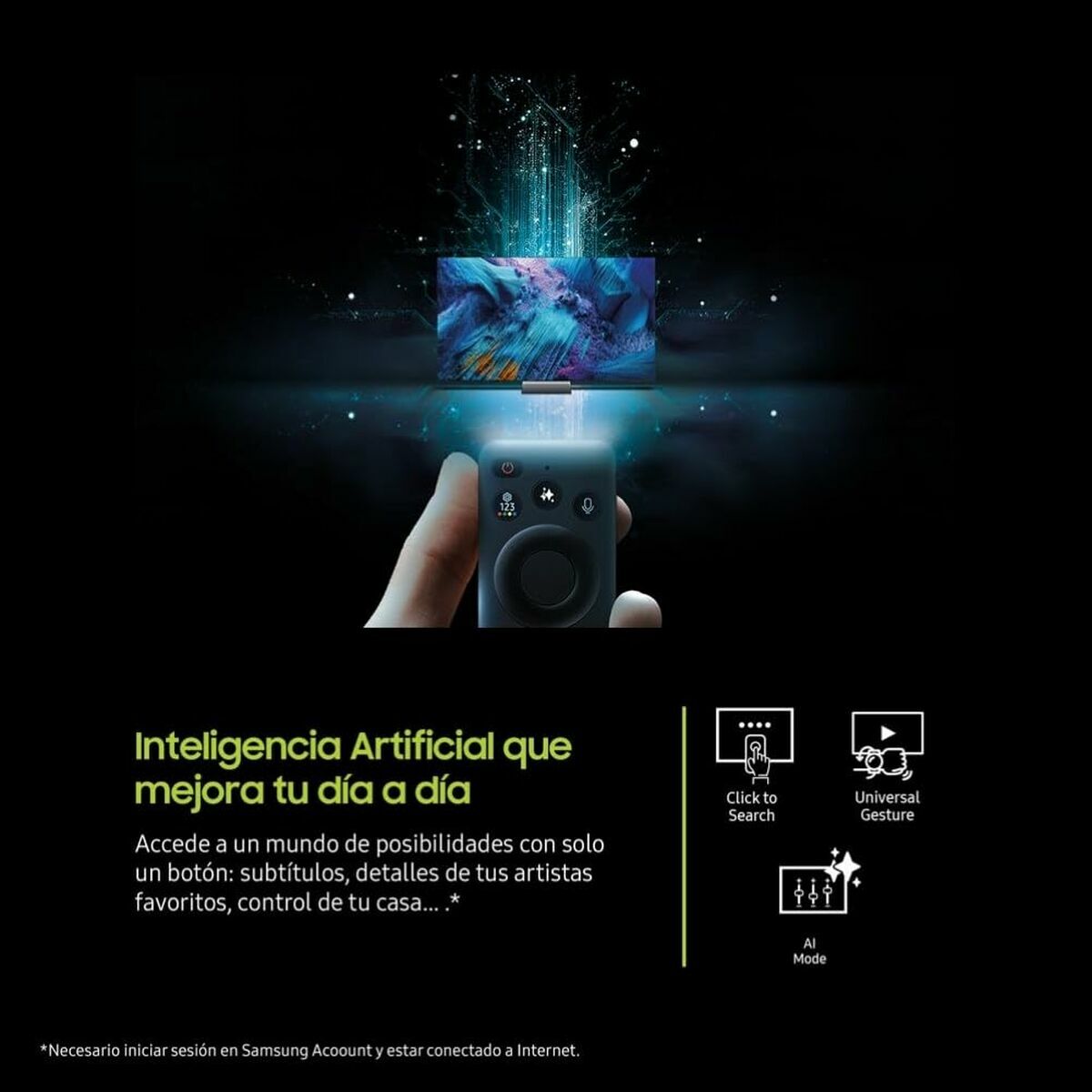 TV intelligente Samsung TQ65Q8FAAUXXC 65" (65") 4K Ultra HD (4K Ultra HD) HDR QLED (HDR) (QLED)