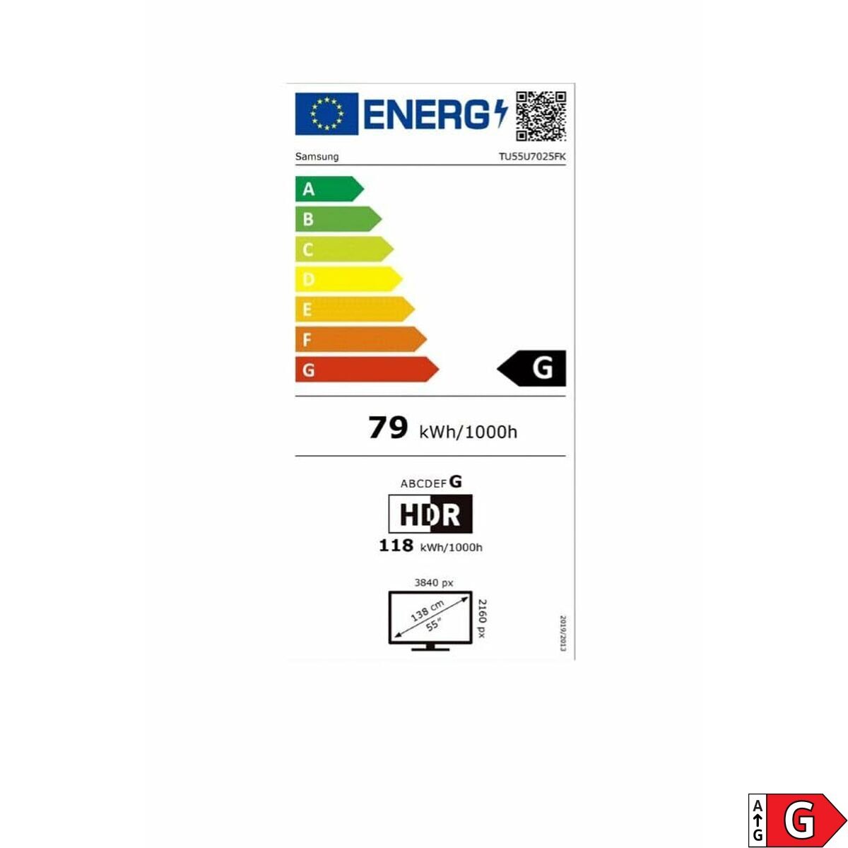 TV intelligente Samsung TU55U7025FKXXC 55" 4K Ultra HD LED HDR