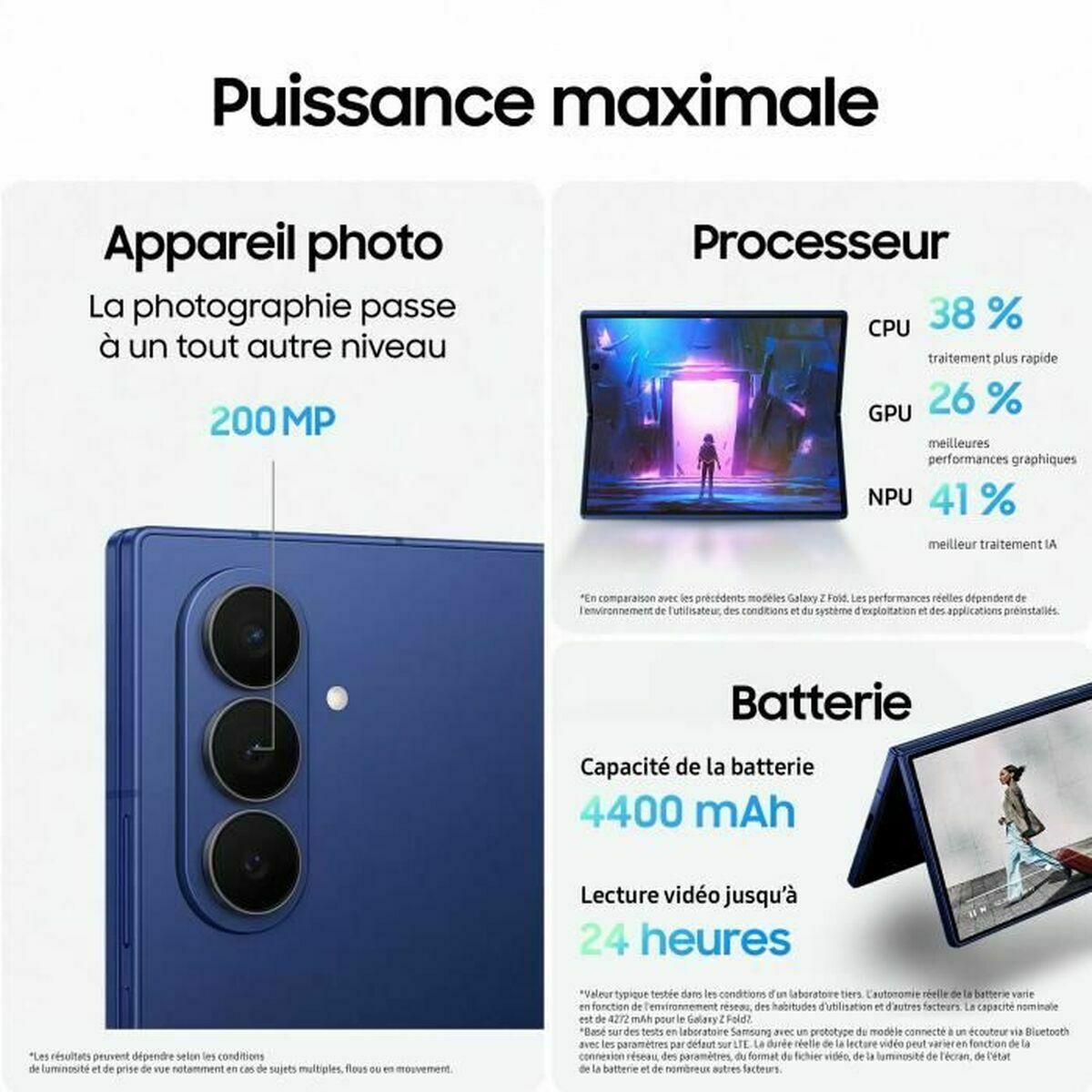 Smartphone Samsung Galaxy Z Fold7 Octa Core 12 GB RAM 256 GB Noir 8"