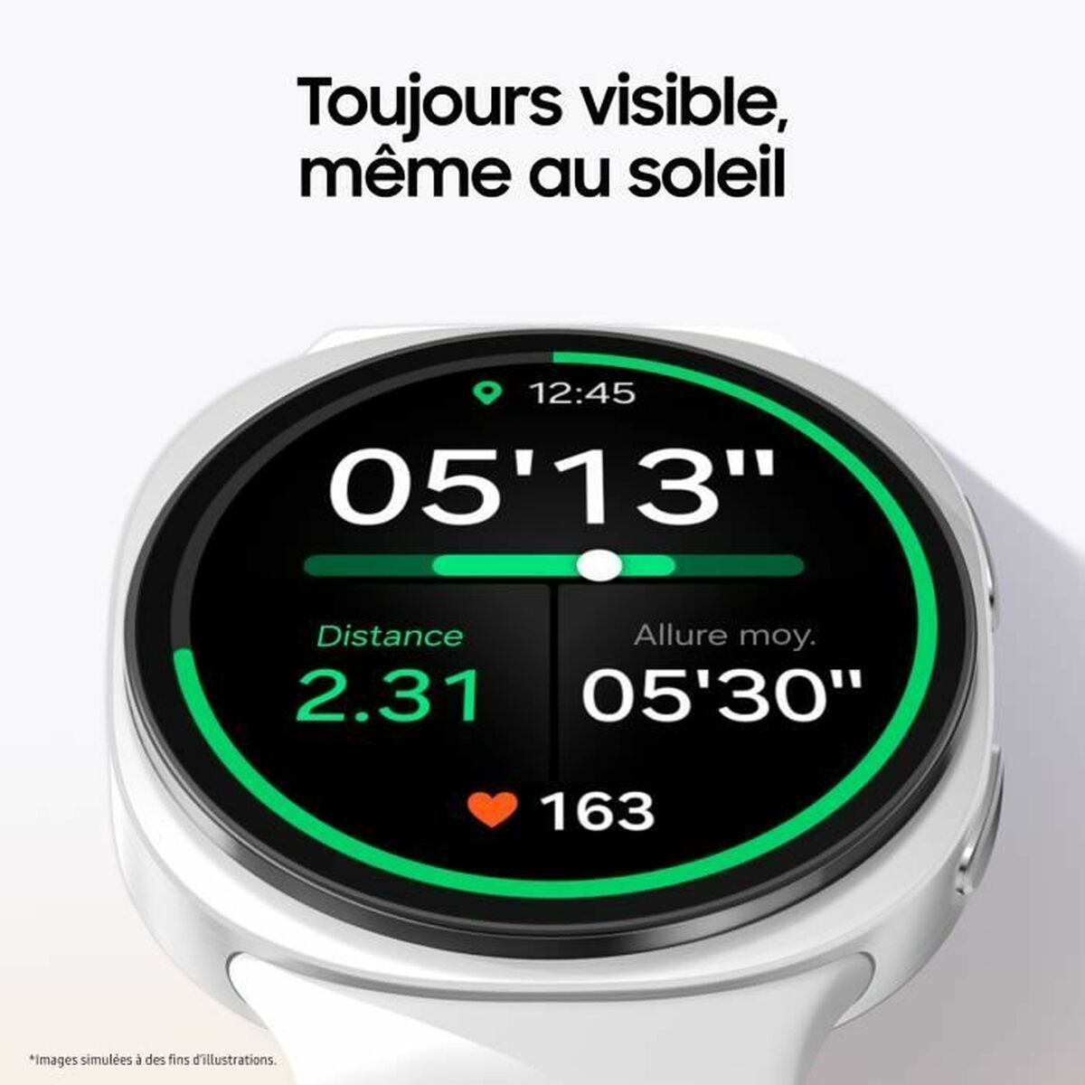 Montre intelligente Samsung Watch8 Blanc Argenté 1,5" Ø 44 mm