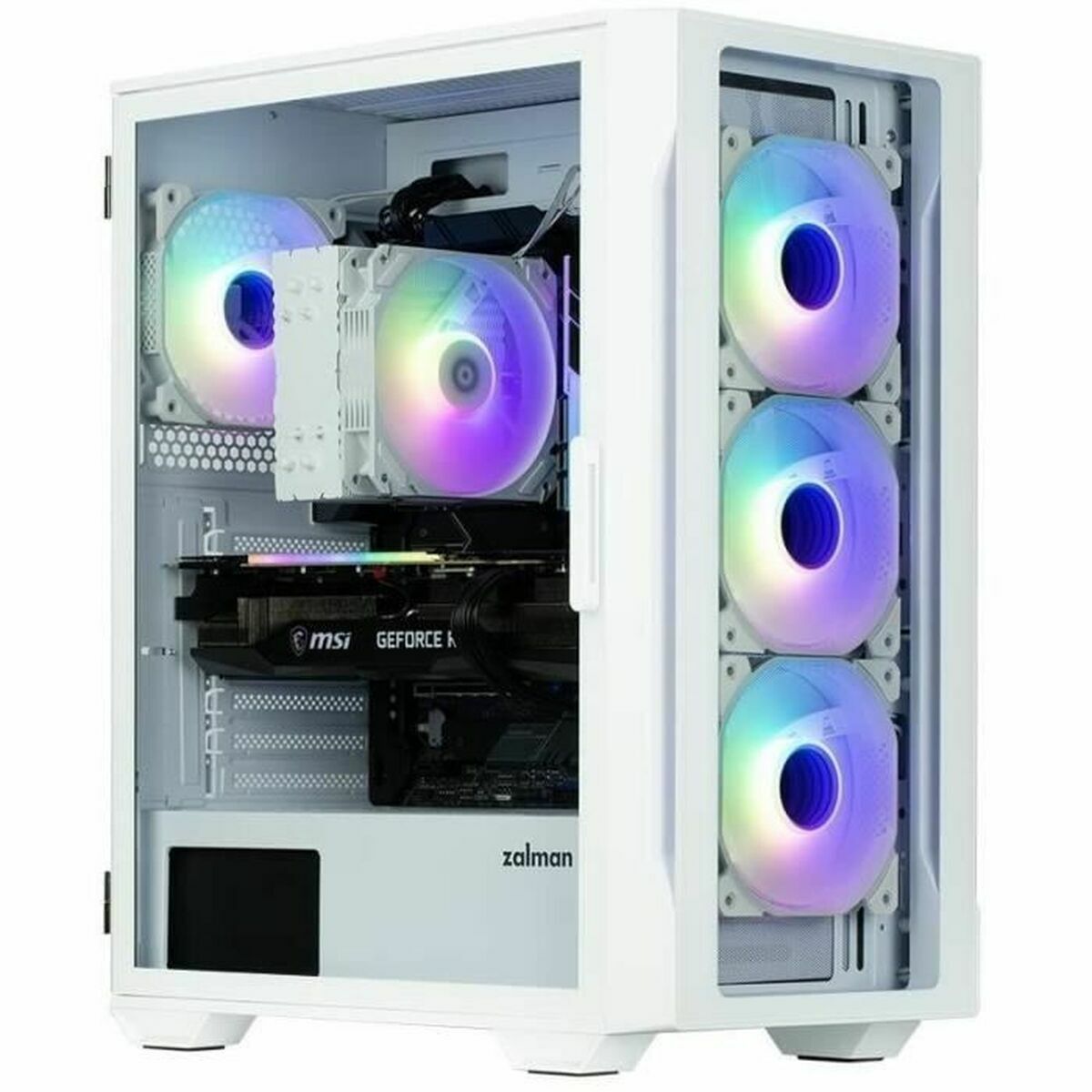 Boîtier ATX semi-tour Zalman I3 NEO TG WHITE Blanc