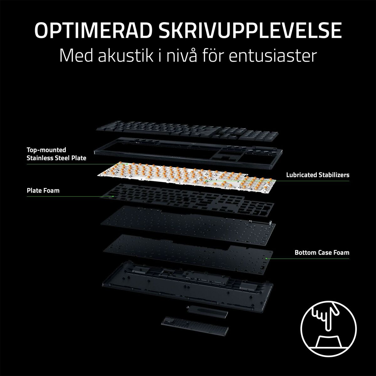 Clavier Razer RZ03-05270100-R3M1 Noir Qwerty US