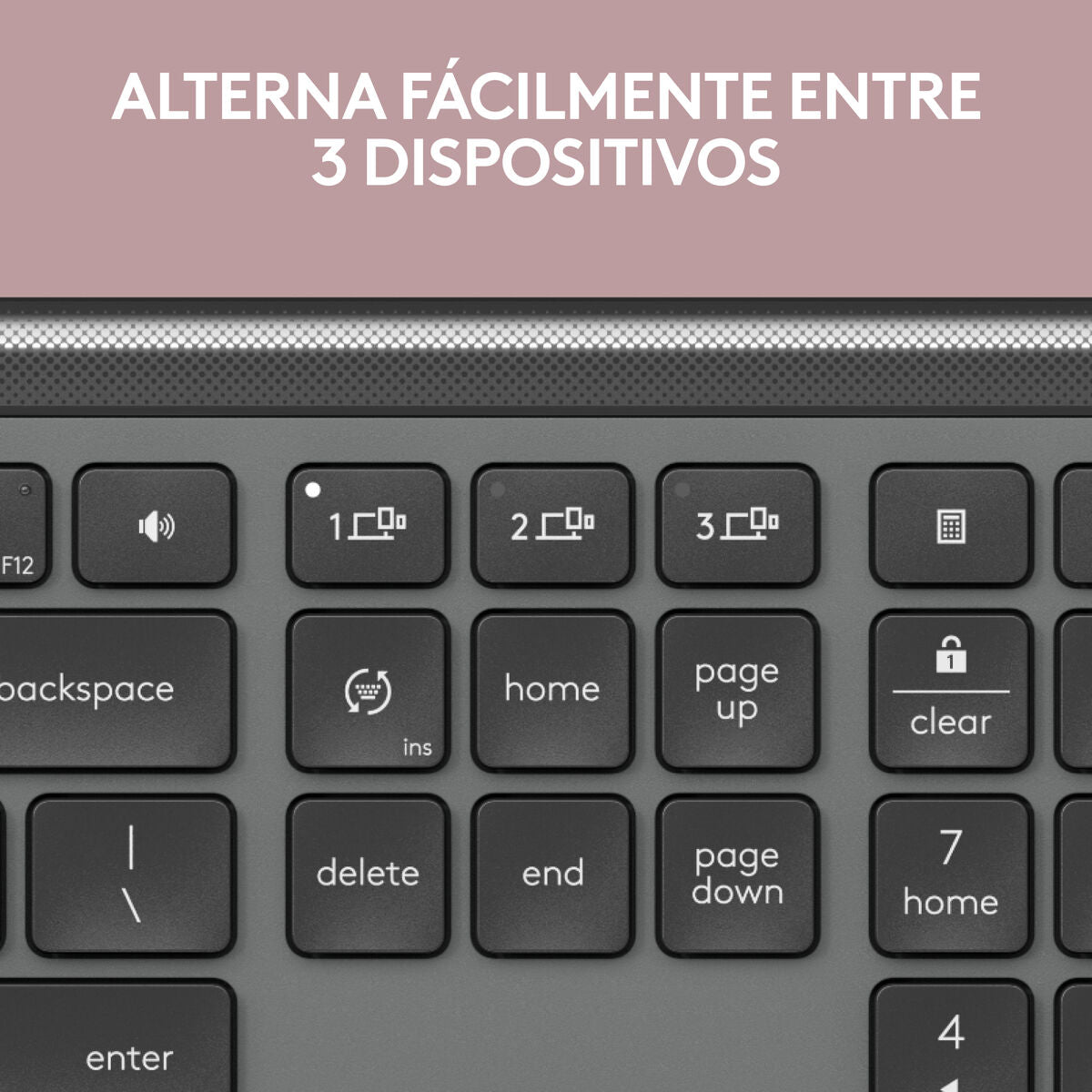 Clavier sans fil Logitech 920-012455 Graphite QWERTY