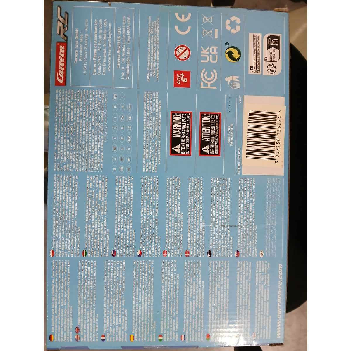 Voiture Télécommandée Sonic 1:18