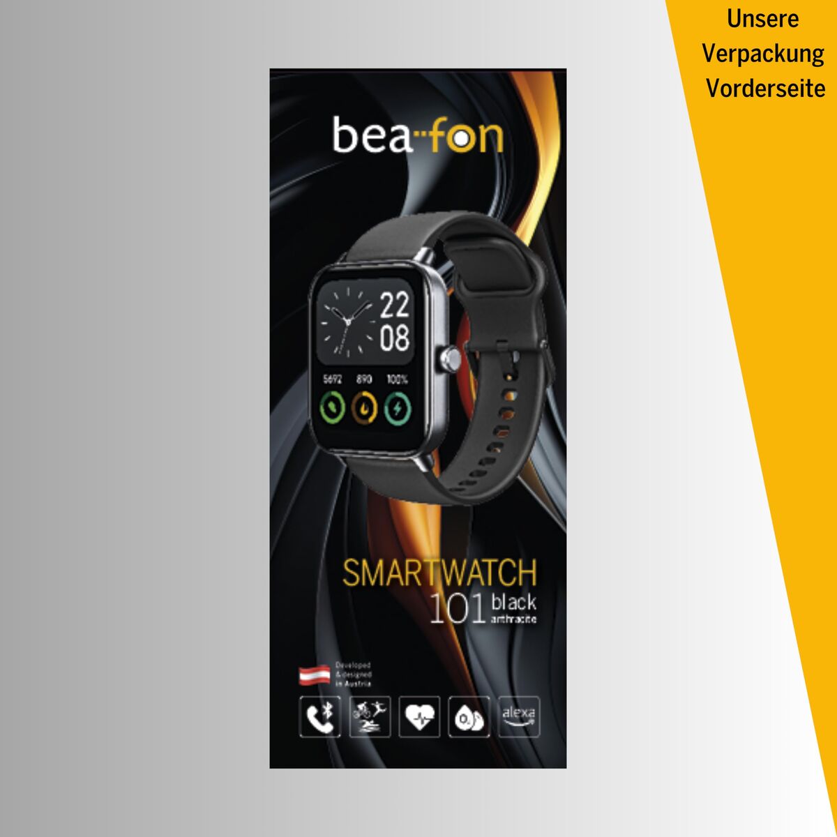 Montre intelligente beafon WATCH 101 1,8" Noir Gris