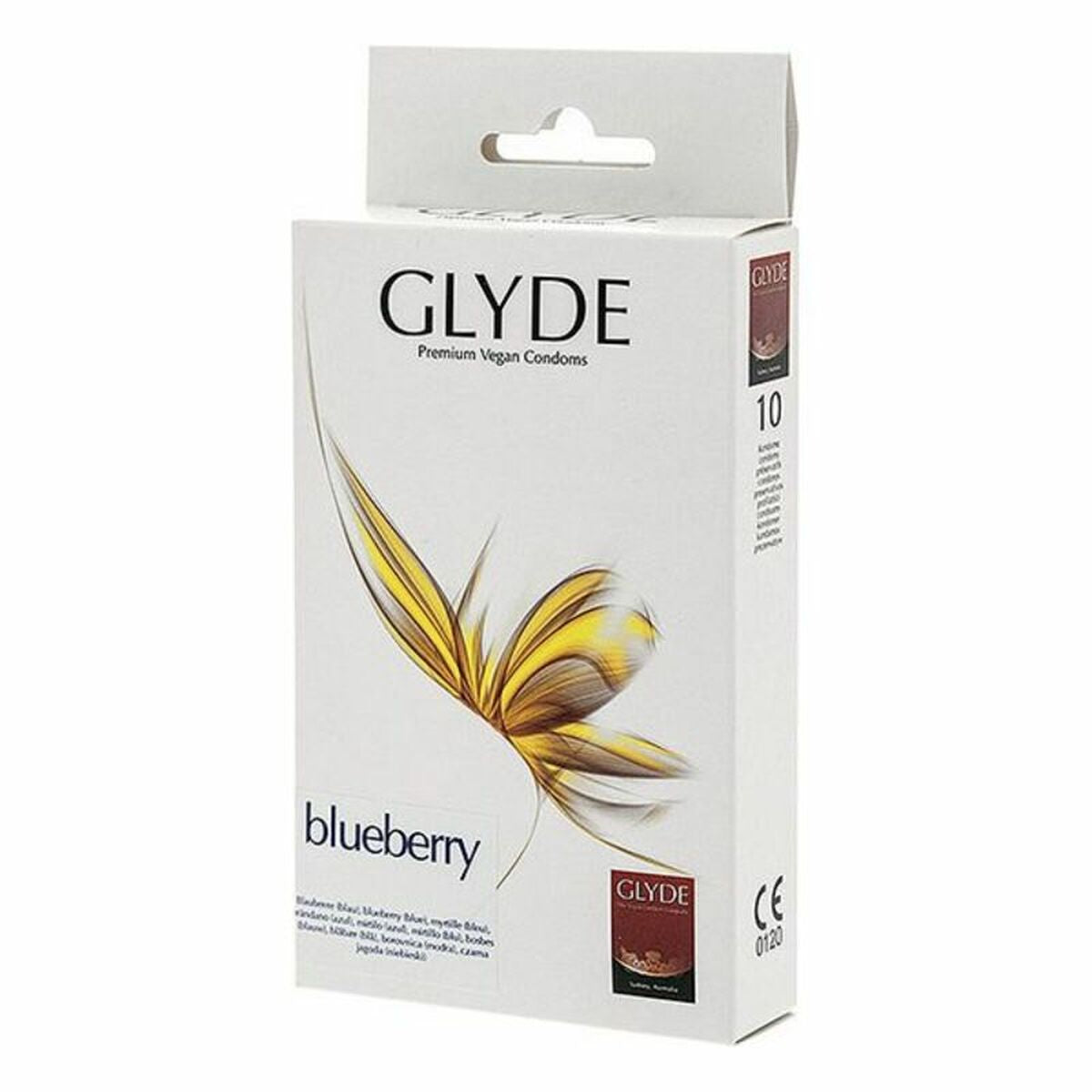 Préservatifs Glyde Myrtille 18 cm (10 uds)