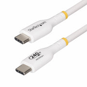 Câble USB Startech USB2EPR2MW Blanc 2 m