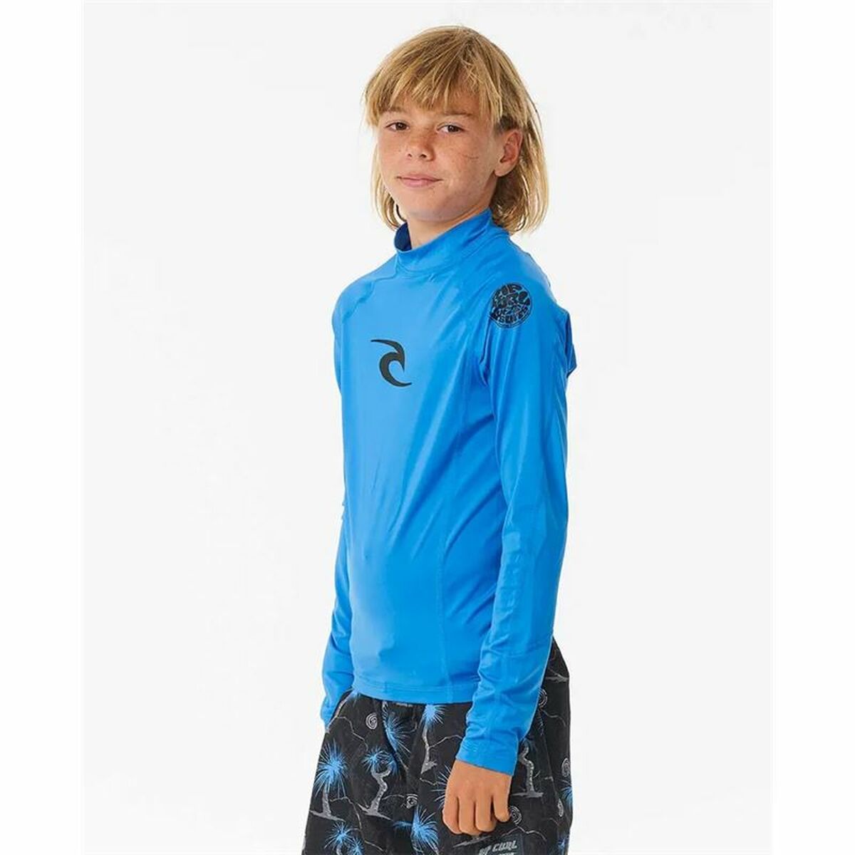 T-Shirt de Bain Rip Curl Wave Upf L/S Bleu