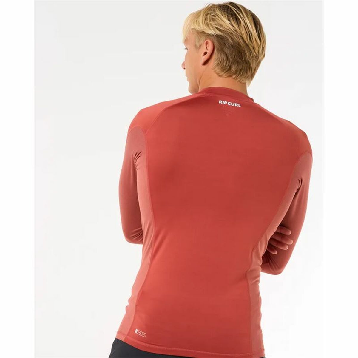 T-Shirt de Bain Rip Curl Waves Upf Perf L/S Rouge Surf