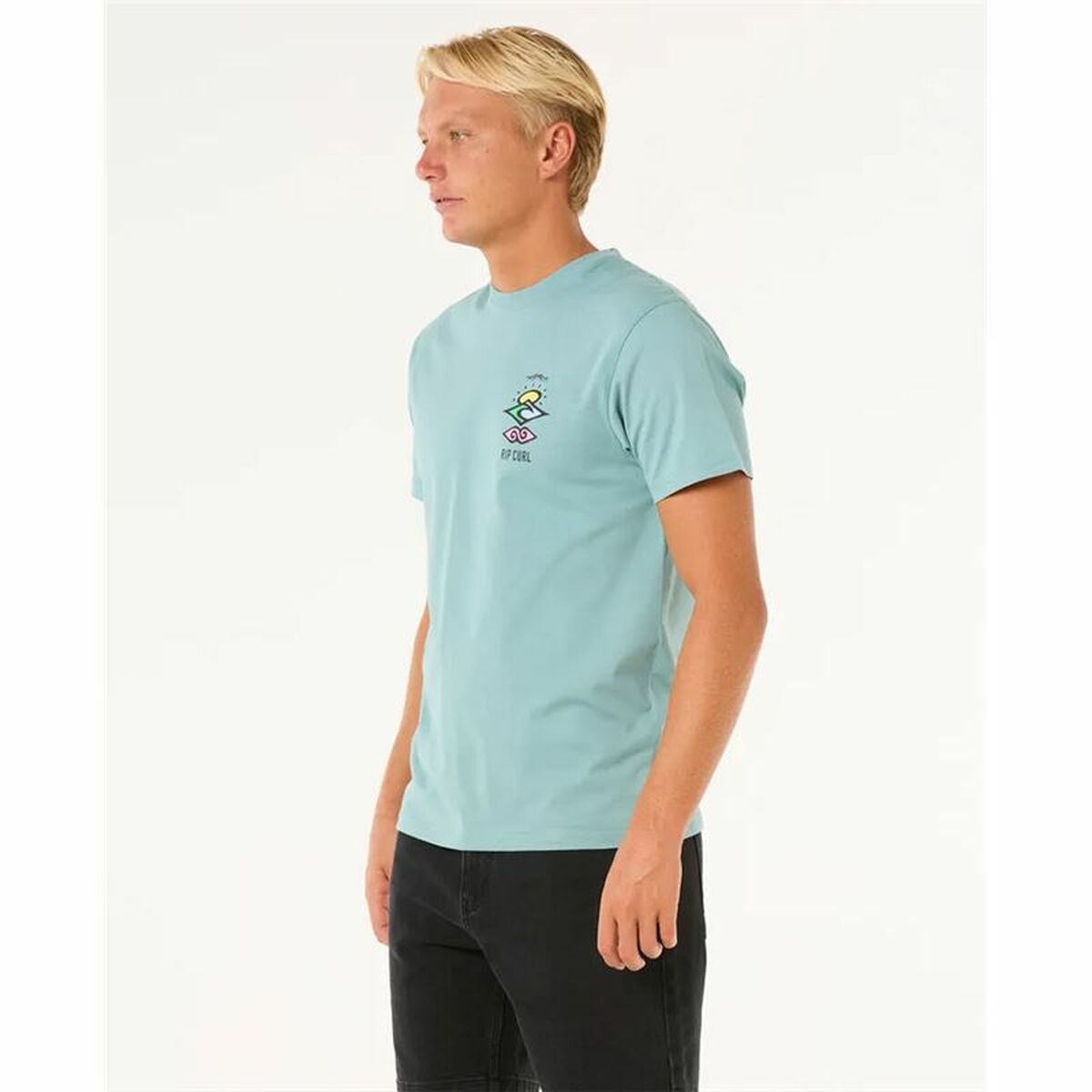 T-shirt à manches courtes homme Rip Curl Search Icon Tee Bleu