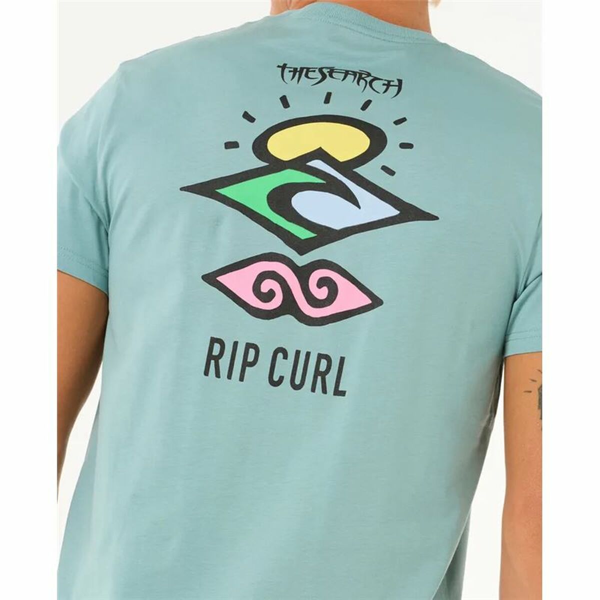 T-shirt à manches courtes homme Rip Curl Search Icon Tee Bleu