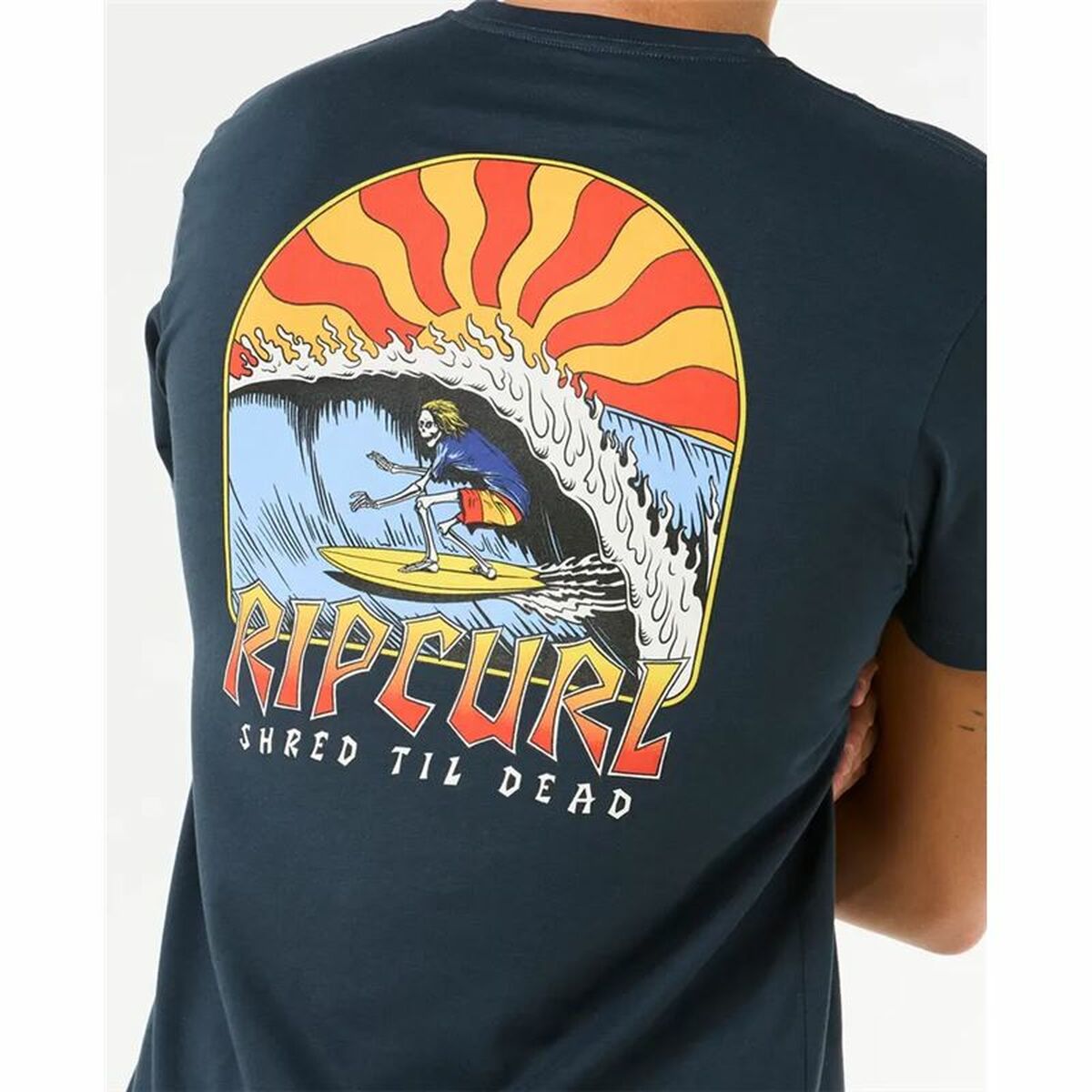 T-shirt à manches courtes homme Rip Curl Shred Til Tee Blue marine