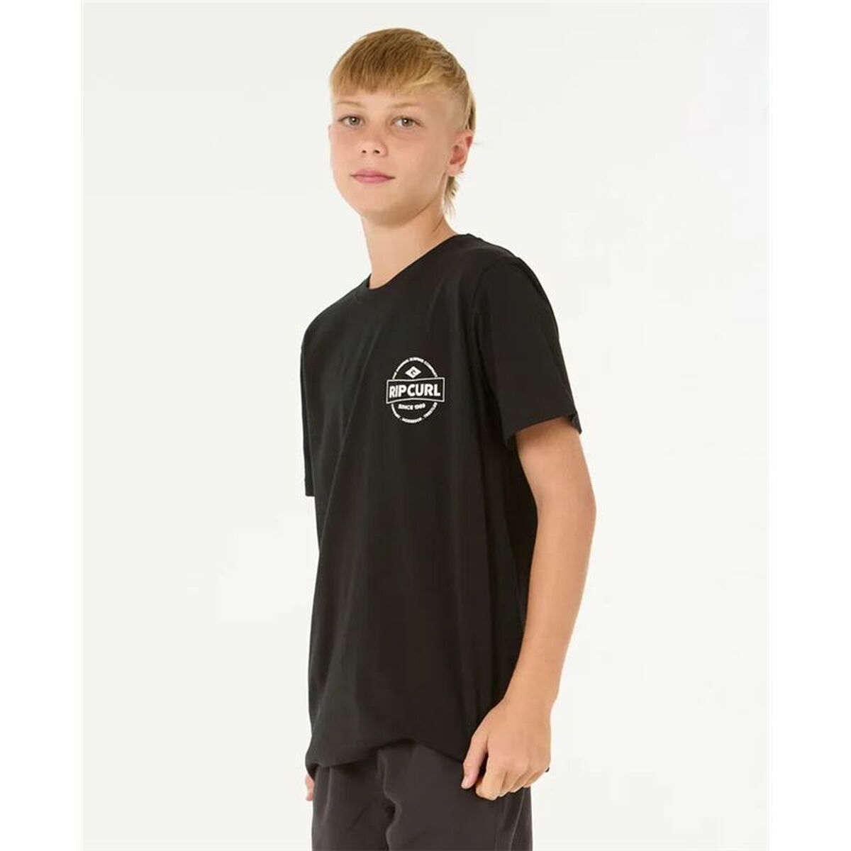 T shirt à manches courtes Enfant Rip Curl Staple Noir