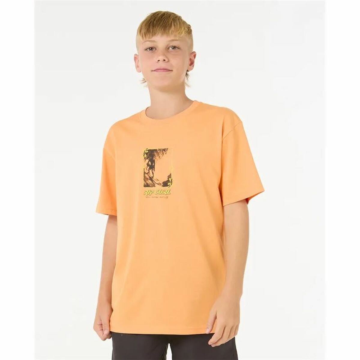 T shirt à manches courtes Enfant Rip Curl Raw Energy Frame Tee Orange