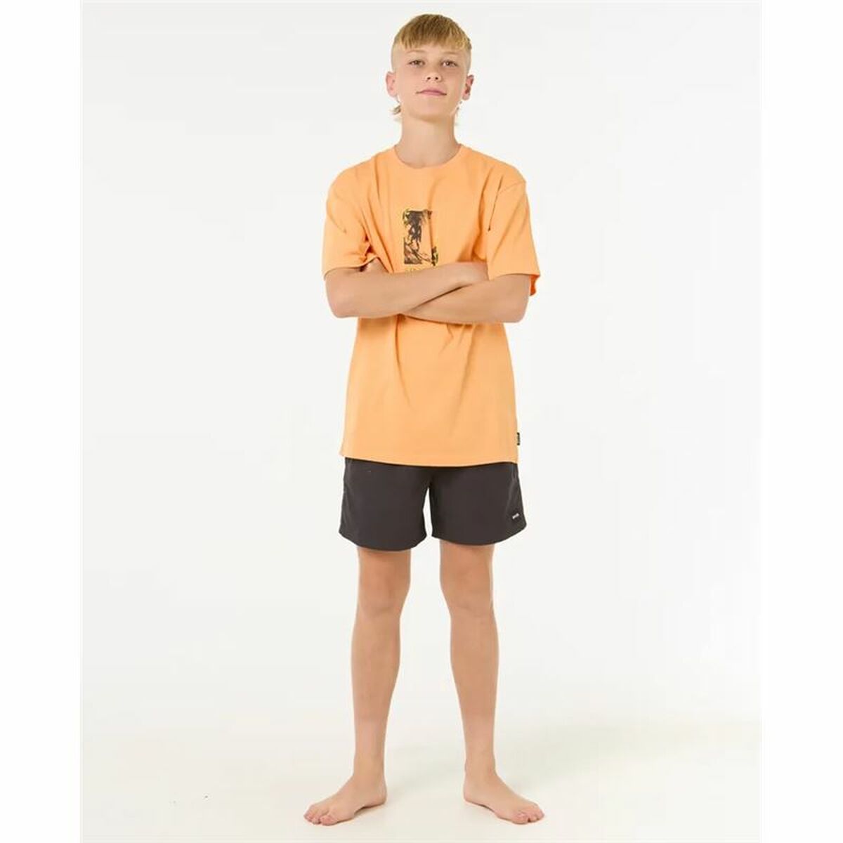 T shirt à manches courtes Enfant Rip Curl Raw Energy Frame Tee Orange