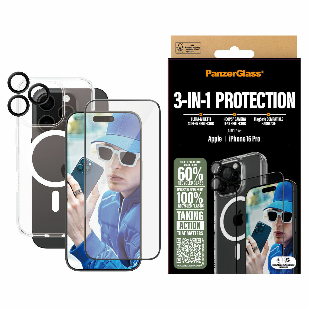 Film Protecteur pour Téléphone Portable PanzerGlass iPhone 16 Pro