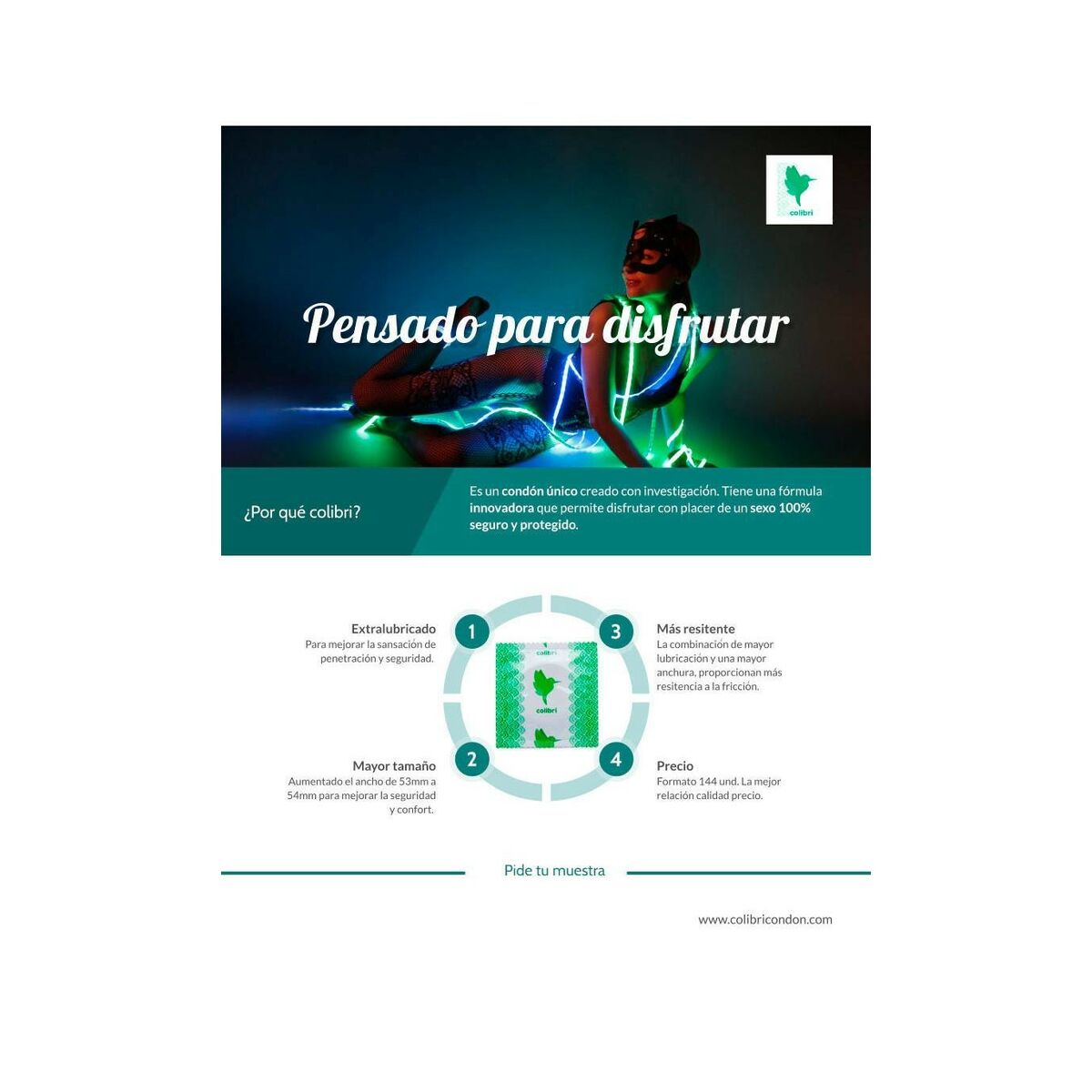 Préservatifs Colibrí 144 Unités