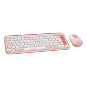 clavier et souris Logitech POP ICON Espagnol QWERTY Rose