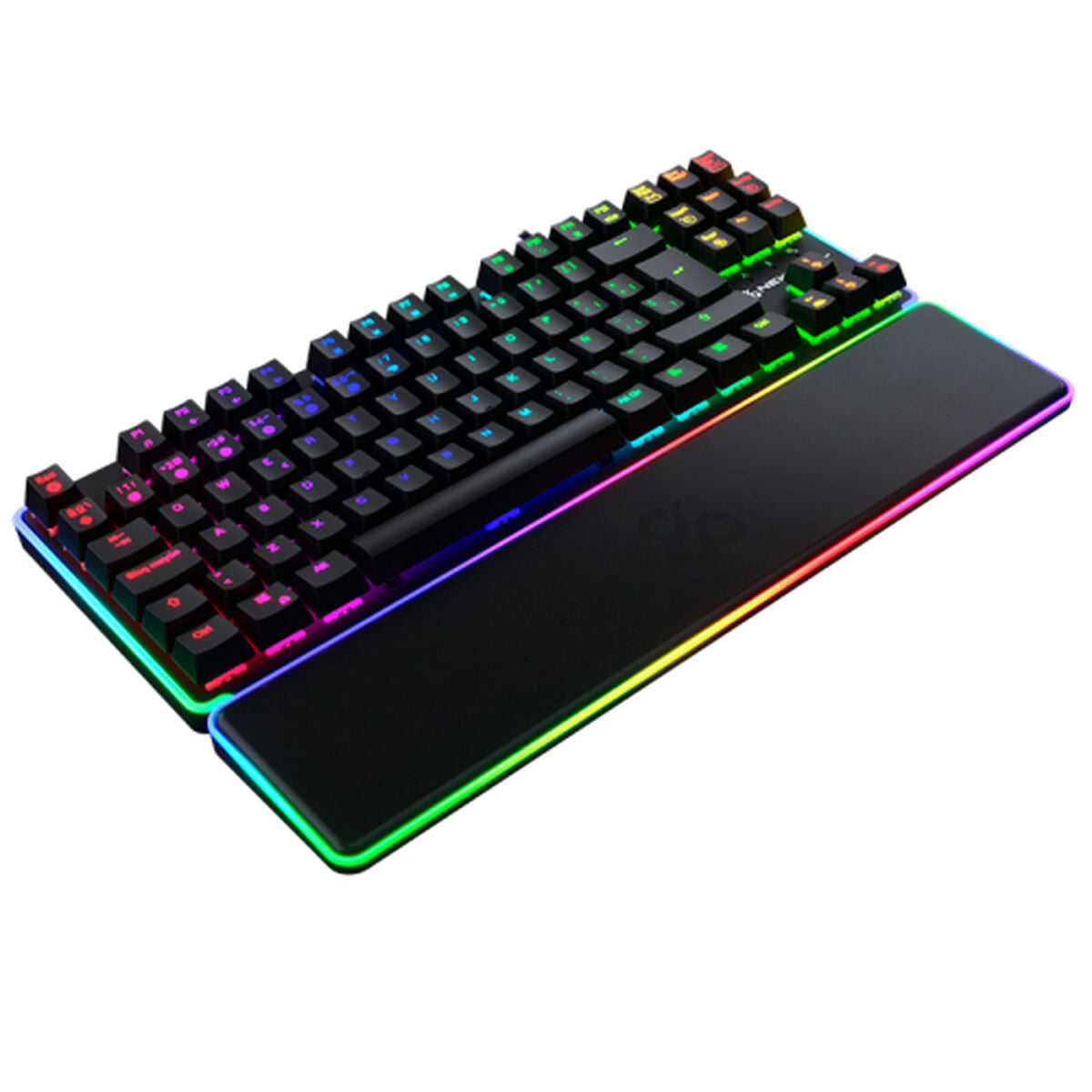 clavier et souris Newskill NS-KB-GUNGNYRT-GAT-R Noir Espagnol QWERTY