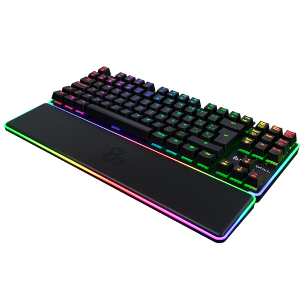 clavier et souris Newskill NS-KB-GUNGNYRT-GAT-R Noir Espagnol QWERTY