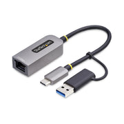 Câble USB Startech U2GA-USB-C-ETHERNET Gris