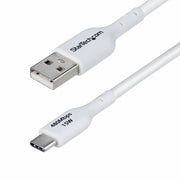 Câble USB Startech USB2AC3MNCWHE Blanc 3 m