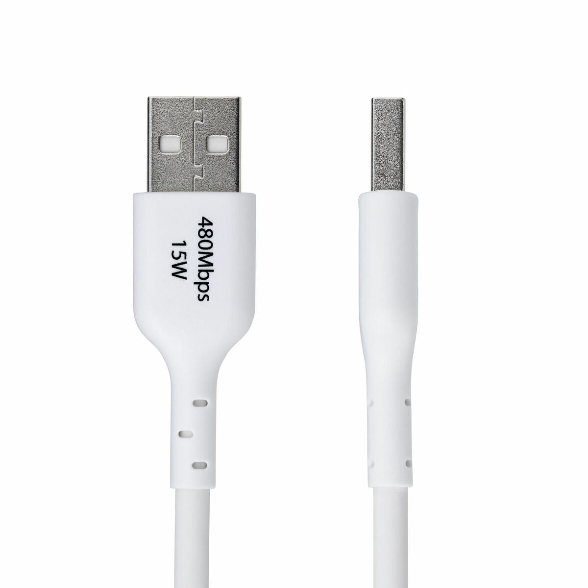 Câble USB Startech USB2AC3MNCWHE Blanc 3 m