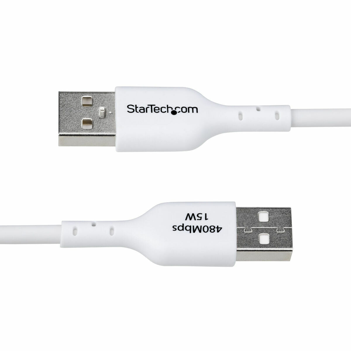 Câble USB Startech USB2AC2MNCWHE Blanc 2 m