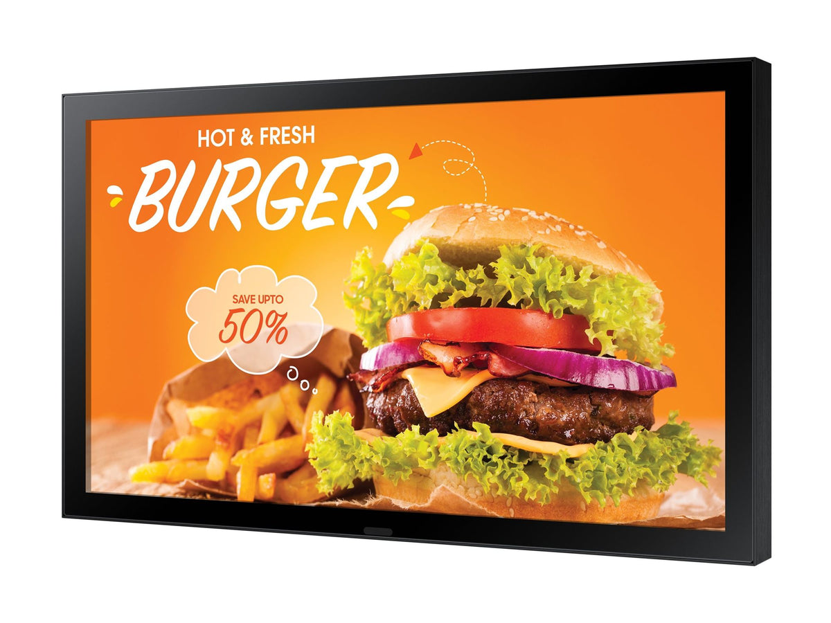 SAMSUNG OH24B Outdoor LCD 24p FHD 16:9 IP56 rated display kit with protection glass 1500nits 2xUSB 2.0 RJ45 HDMI