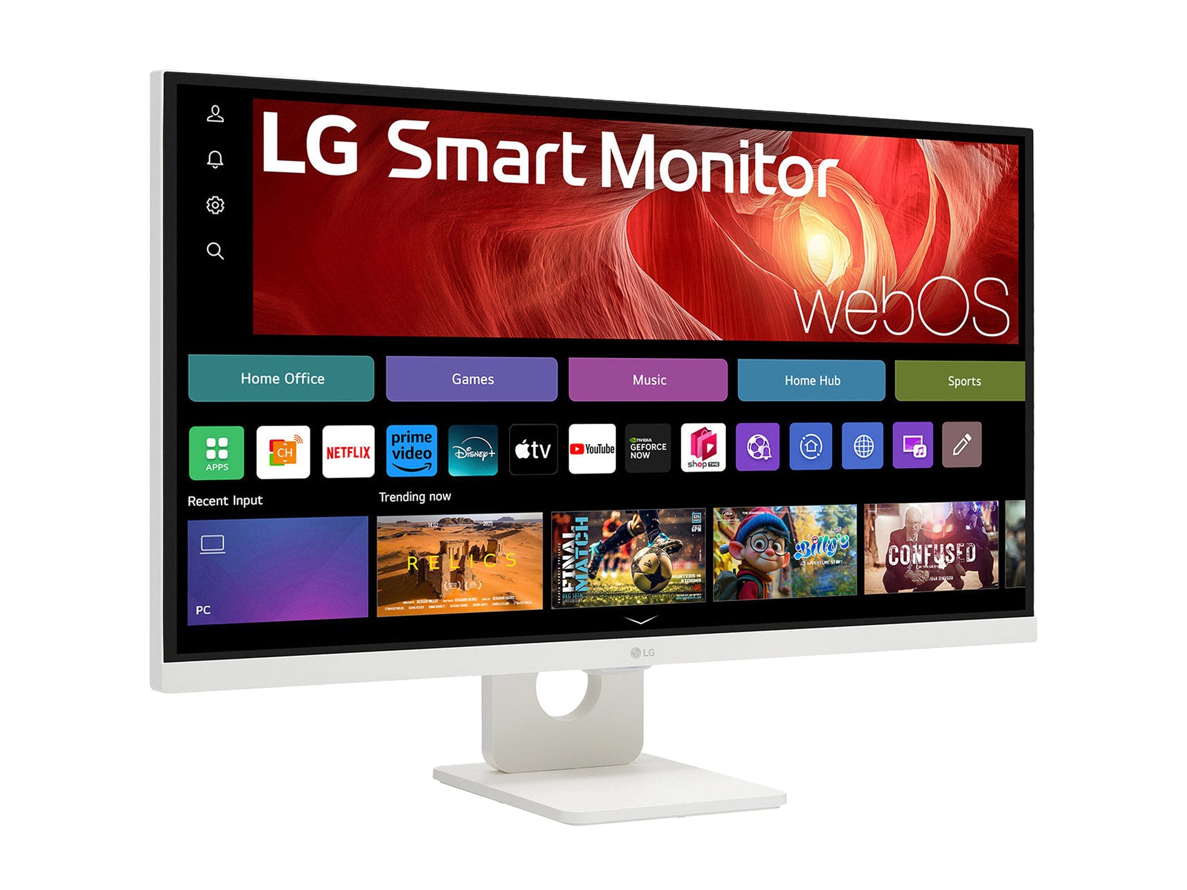 LG 27U731SA-W - Smart moniteur - 27p -3840 x 2160 4K 60 Hz - IPS - 350 cd/m² - 1000:1 - HDR10 -5ms - 2xHDMI- haut-parleurs- Blanc