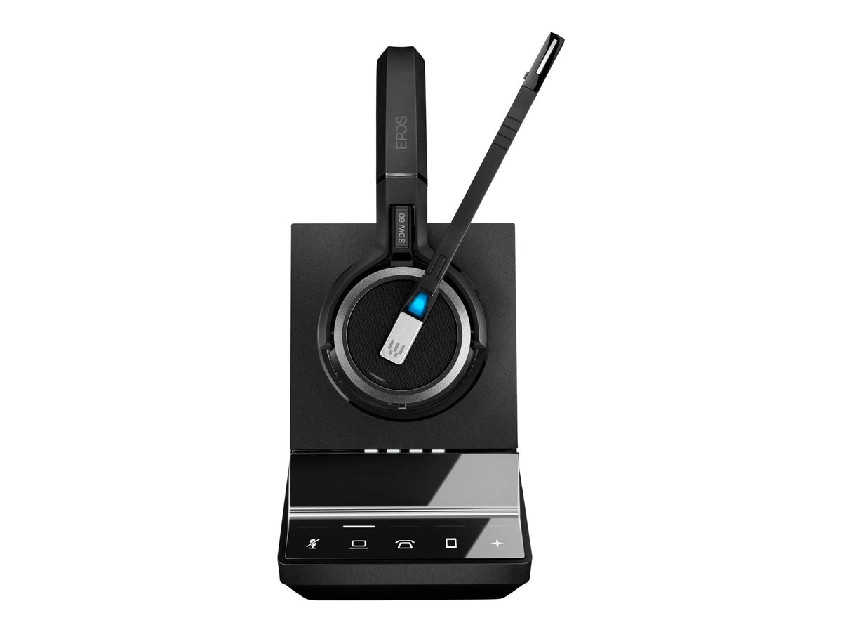 EPOS IMPACT SDW 5065 EU/UK/AUS Wireless DECT Office Headset binaural with base station for phone mobile & Skype for Business