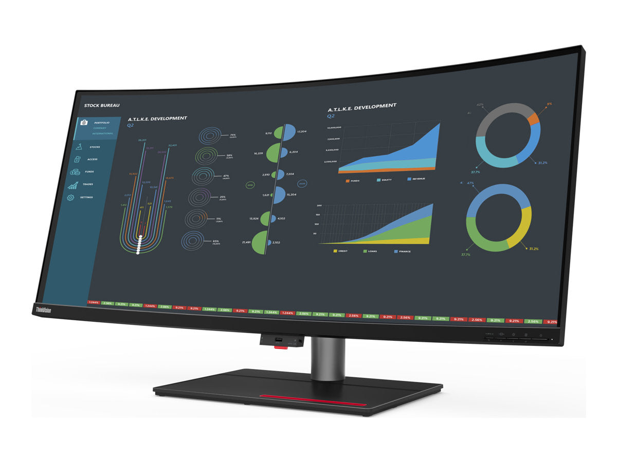 LENOVO ThinkVision P40w-20 - incurvé - 40p - WUHD 75 Hz - 4 ms - 2xThunderbolt 4, DisplayPort, HDMI -  Battery Charging 1.2