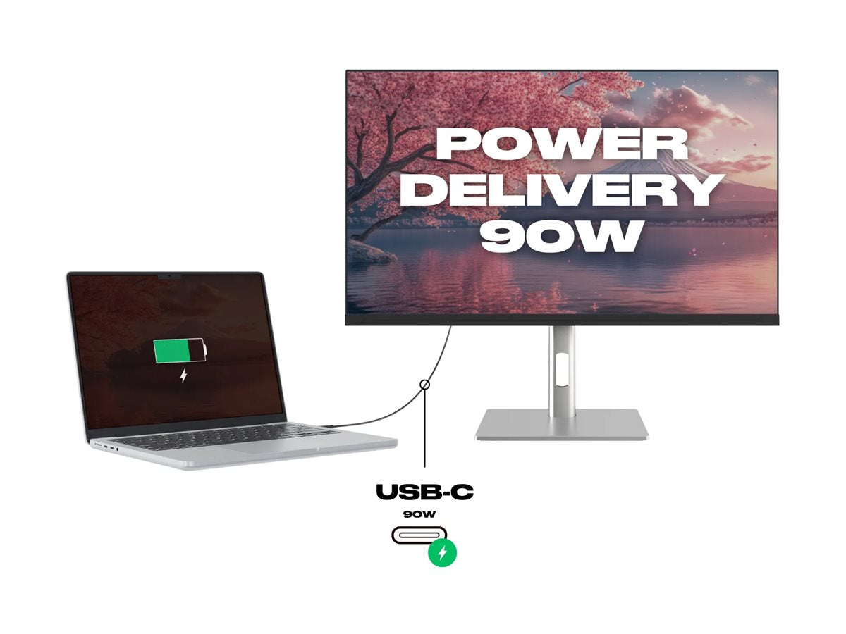 JAPANNEXT  JN-IPS275K-HSPC9 Ecran LED 27" 5K(5120x2880) 60Hz IPS 350 cd/m² 2000:1 5120x2880 8ms(GtoG) HDMI DisplayPort USBC  blanc