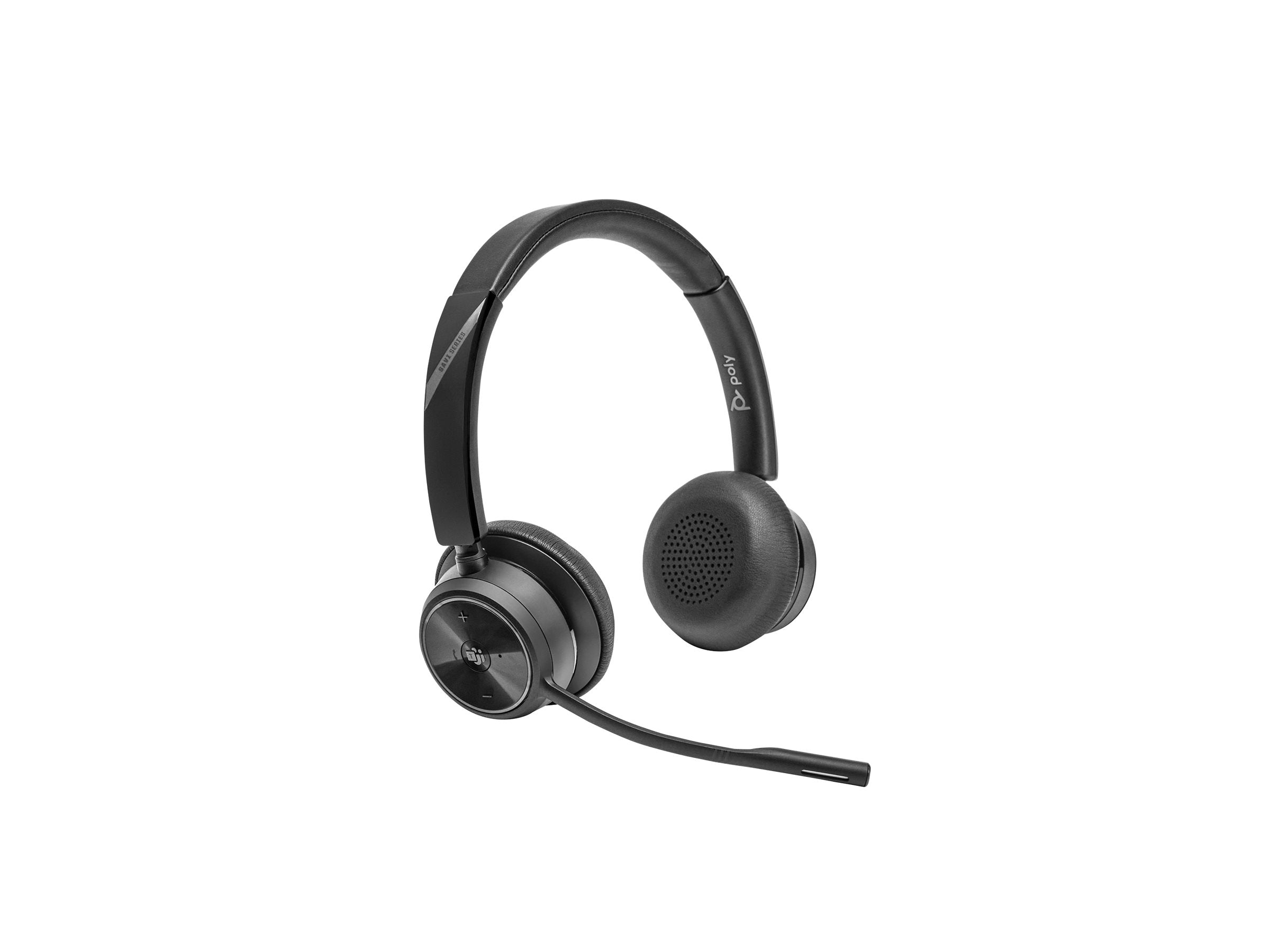 POLY SAVI 7420 Office Teams Casque DECT 2 écouteurs + socle