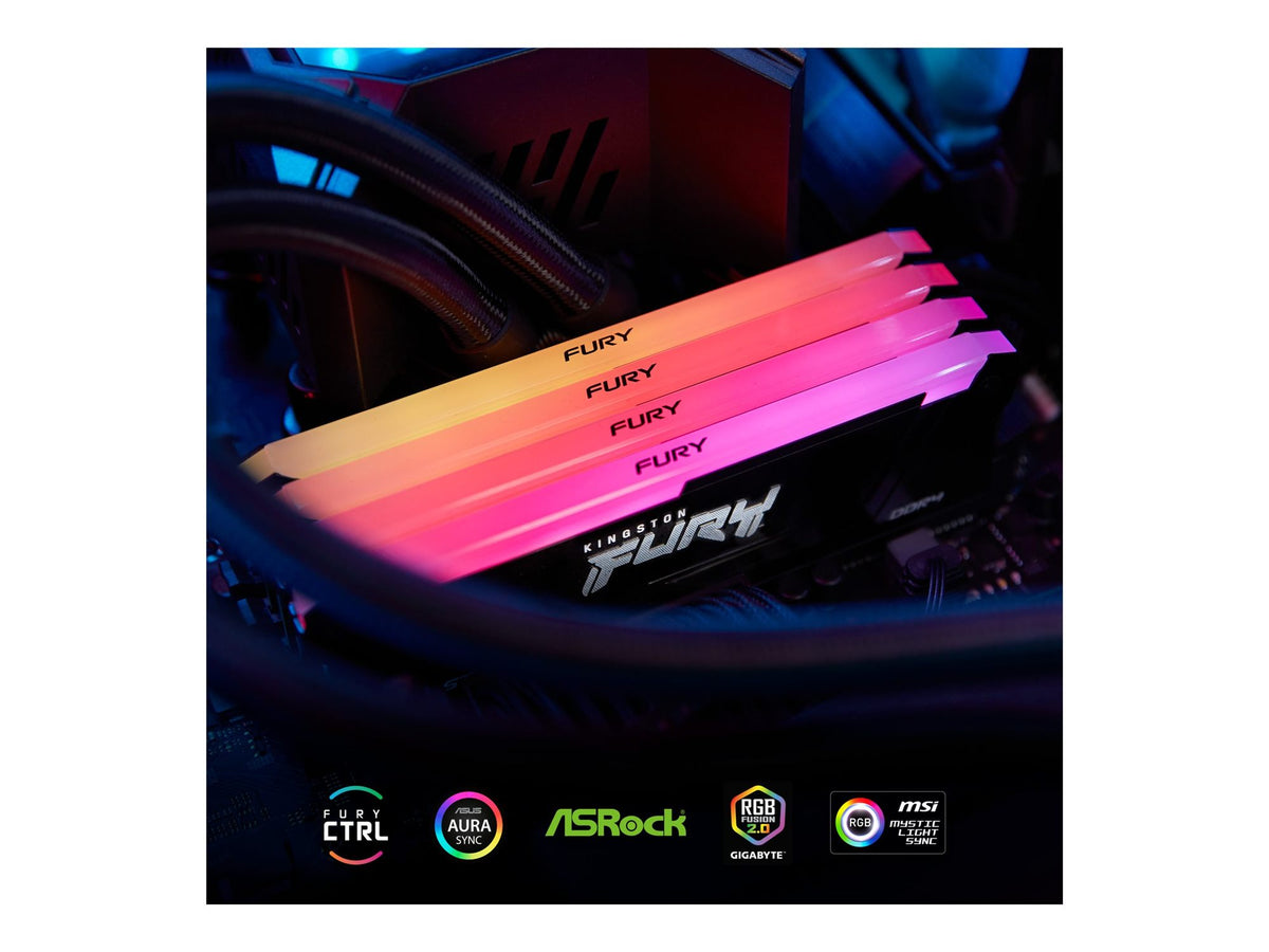 KINGSTON 32Go 3200MT/s DDR4 CL16 DIMM FURY Beast RGB