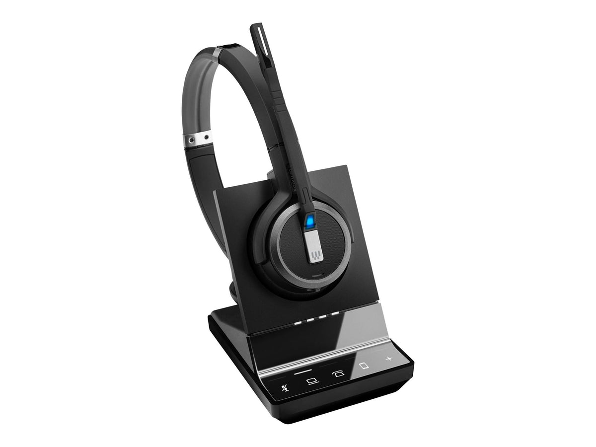EPOS IMPACT SDW 5065 EU/UK/AUS Wireless DECT Office Headset binaural with base station for phone mobile & Skype for Business