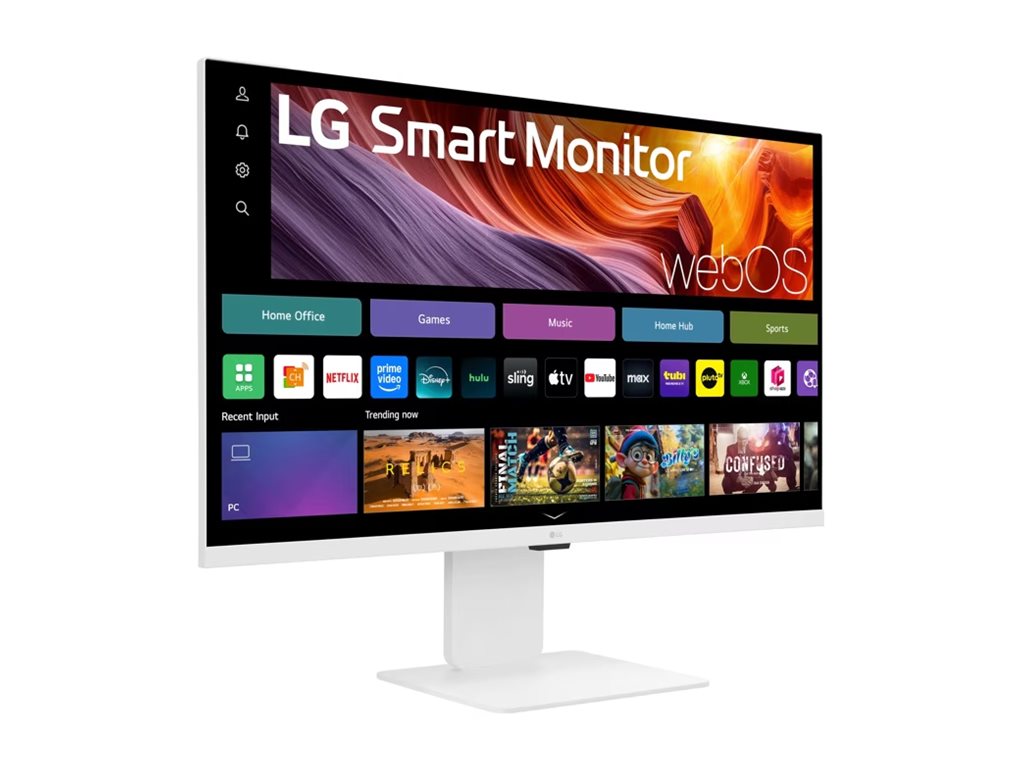 LG - Ecran LCD - 32p - 3840x2160 4K 60 Hz - IPS - 5 ms - Inclinable - Hauteur réglable - Pivotant - Garantie 3 ans