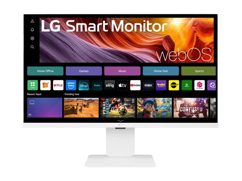 LG - Ecran LCD - 32p - 3840x2160 4K 60 Hz - IPS - 5 ms - Inclinable - Hauteur réglable - Pivotant - Garantie 3 ans