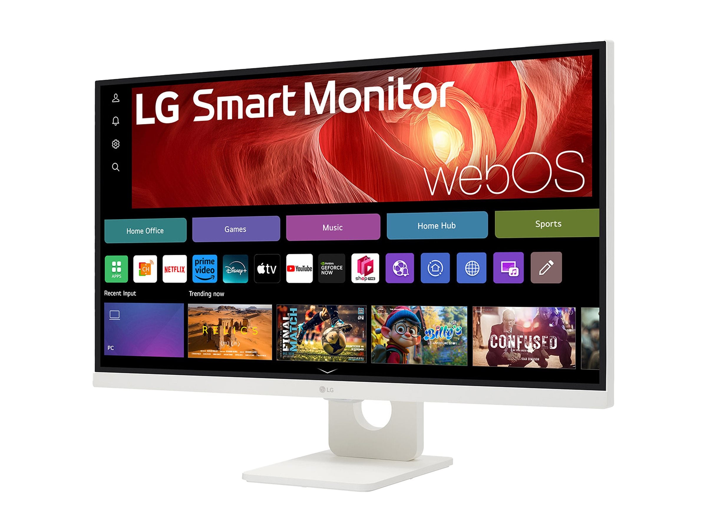 LG 27U731SA-W - Smart moniteur - 27p -3840 x 2160 4K 60 Hz - IPS - 350 cd/m² - 1000:1 - HDR10 -5ms - 2xHDMI- haut-parleurs- Blanc