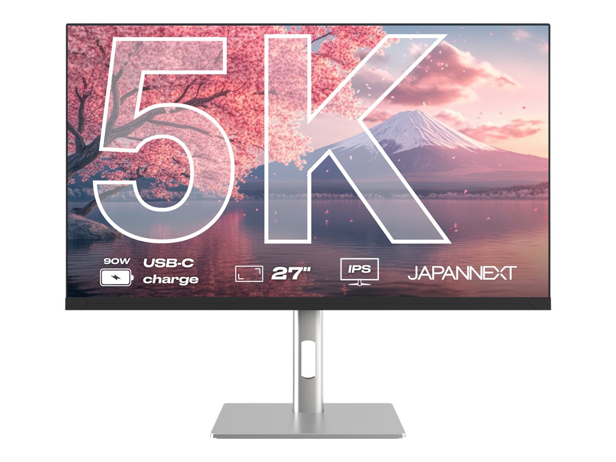 JAPANNEXT  JN-IPS275K-HSPC9 Ecran LED 27" 5K(5120x2880) 60Hz IPS 350 cd/m² 2000:1 5120x2880 8ms(GtoG) HDMI DisplayPort USBC  blanc