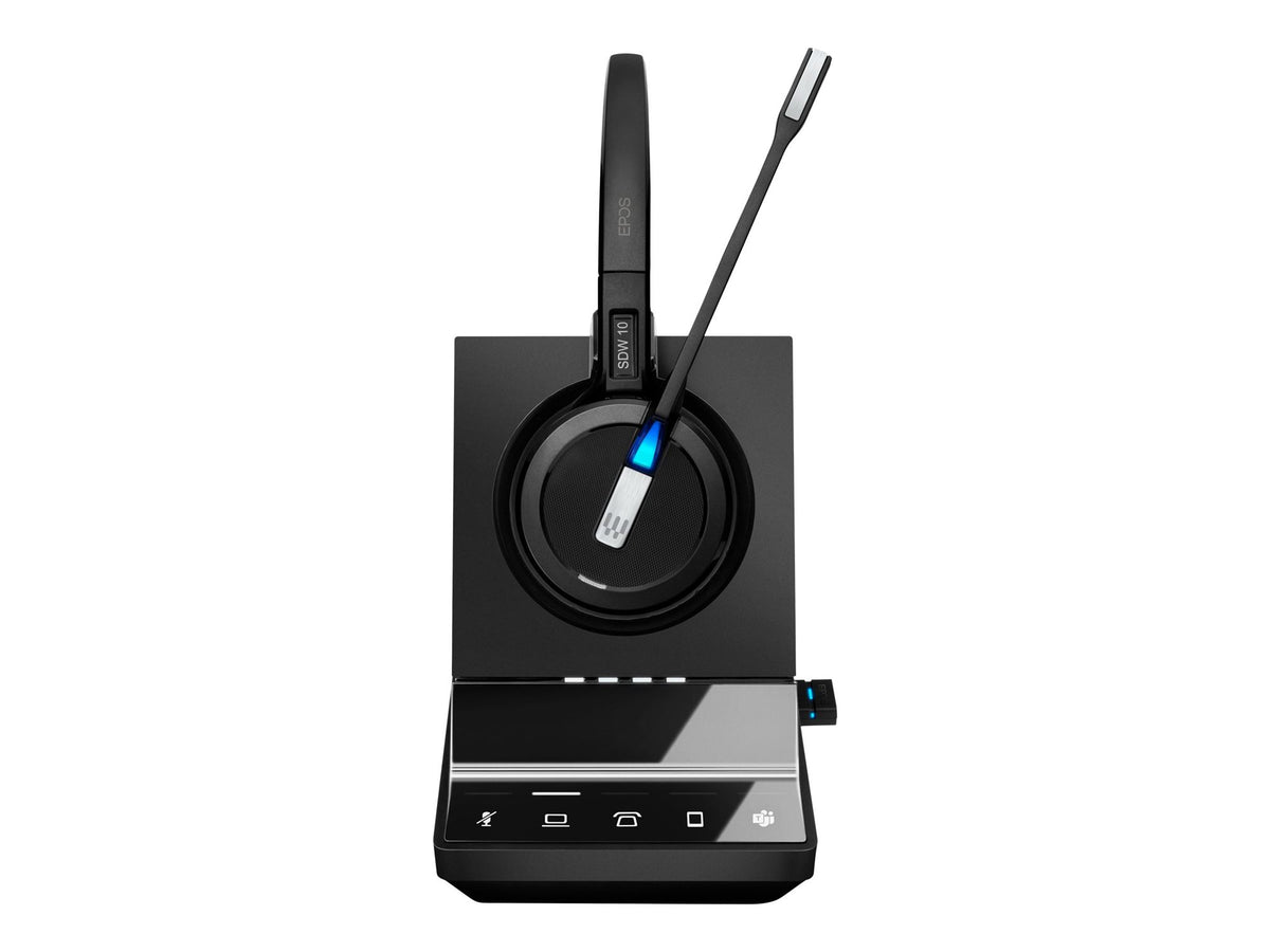 EPOS IMPACT SDW 5016T EU/UK/AUS Wireless DECT Office Headset with base station for phone mobile and PC BT dongle Teams certified