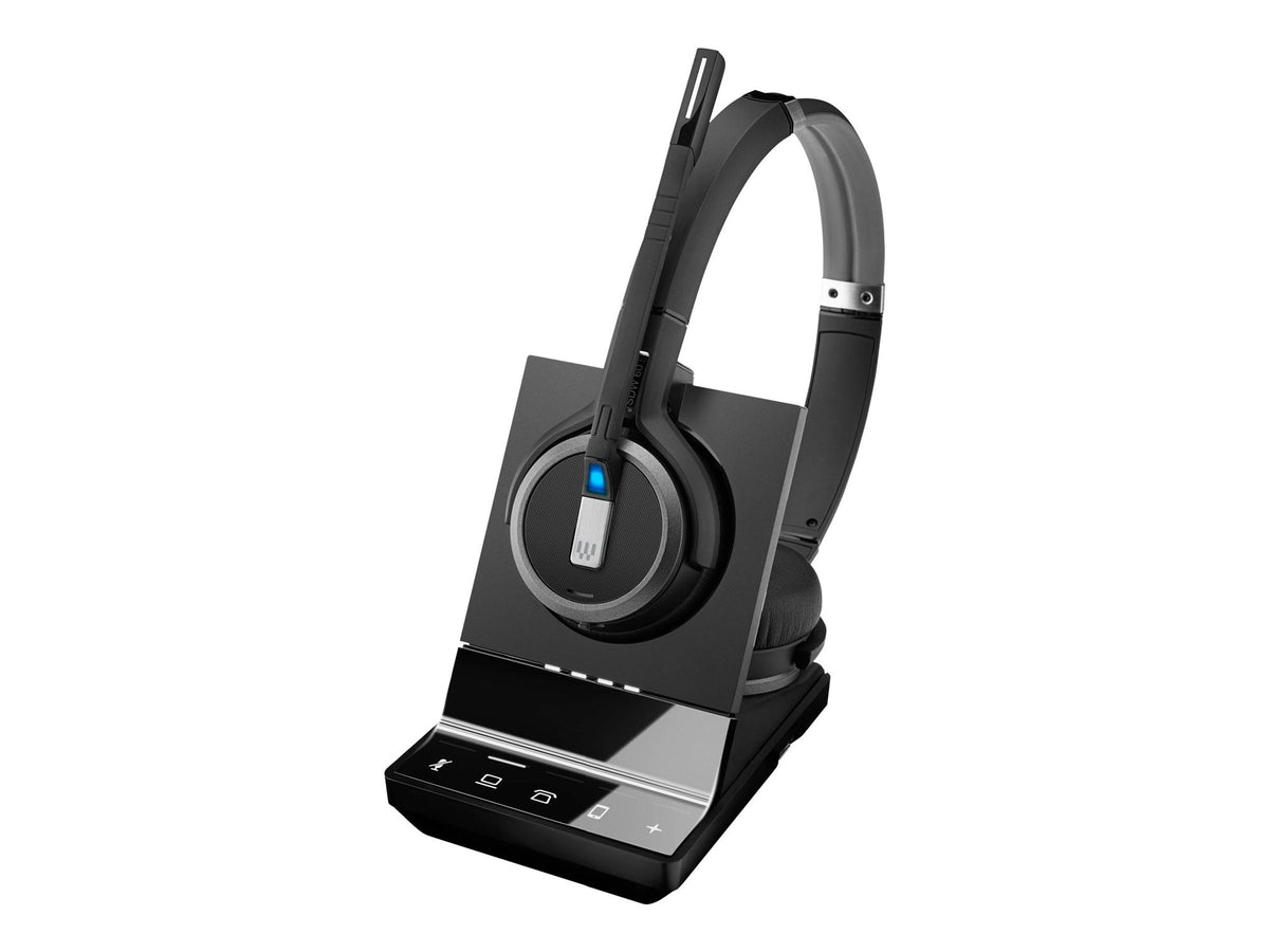 EPOS IMPACT SDW 5065 EU/UK/AUS Wireless DECT Office Headset binaural with base station for phone mobile & Skype for Business