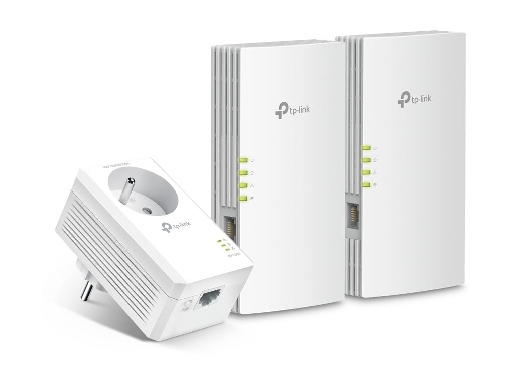 TP-LINK Kit de 3 adaptateurs CPL AV1000 AX1500 Wi-Fi 6 Conforme à la norme Homeplug AV2 Offre aux utilisateurs des débits